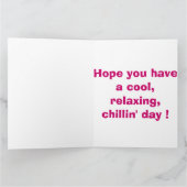 CARTE BONJOUR D'ANNIVERSAIRE (Intérieur)