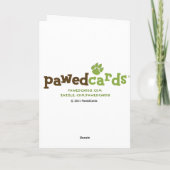 Carte BONJOUR D'ANNIVERSAIRE - Années de chien mortes (Dos)