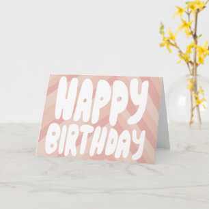 Carte BONJOUR D'ANNIVERSAIRE Bulles Lettres Anniversaire
