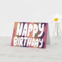BONJOUR D'ANNIVERSAIRE Colorful Bubble Lettres Ann