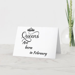 CARTE BONJOUR D'ANNIVERSAIRE MON *REINE* EST NÉ DANS LA