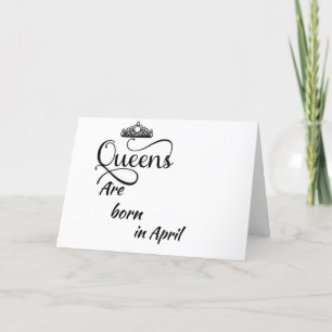 CARTE BONJOUR D'ANNIVERSAIRE MON * REINE* NÉ DANS ***AVR