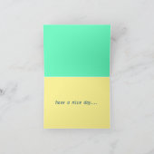 Carte Bonjour dans Light Trail et Sky Folted Greeting Ca (Intérieur)