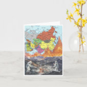 Carte Bonjour de loin - (Fleur jaune)