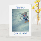 CARTE BONJOUR DE VOTRE **FRÈRE D'ANNIVERSAIRE** (Fleur jaune)