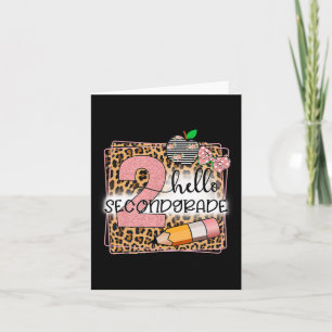 Carte Bonjour Deuxième Année 2E Année Retour À L'École E