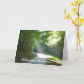 Carte Bonjour du Ciel... (Fleur jaune)