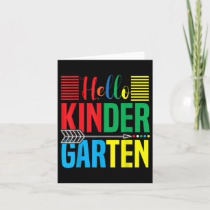 Carte Bonjour Enseignant De Jardin D'Enfants Retour À L'