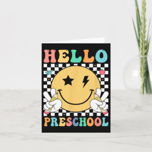 Carte Bonjour Enseignant préscolaire Équipe Enfants Pré