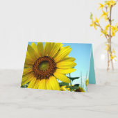 Carte Bonjour ensoleillé (Fleur jaune)