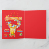 Carte Bonjour été (Intérieur)