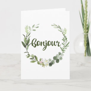 Carte Bonjour Français