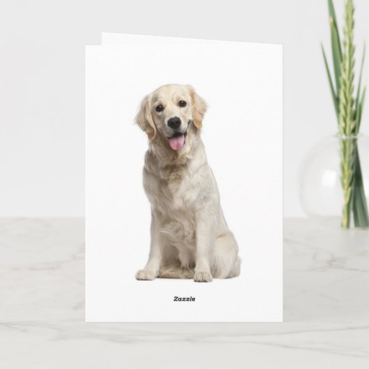 Carte Bonjour Golden Retriever Chien Chien Chien Chien C (Dos)