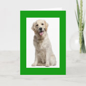 Carte Bonjour Golden Retriever Chien Chien Chien Chien C (Devant)