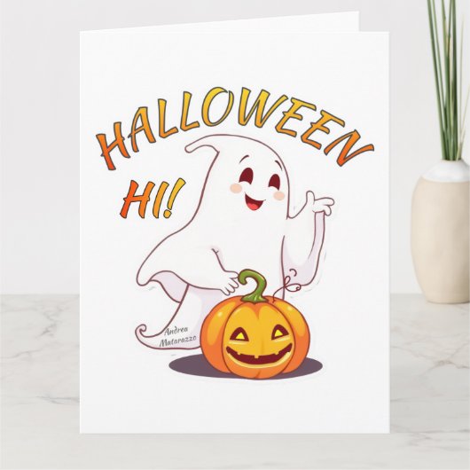 Carte Bonjour ! Halloween (Devant)