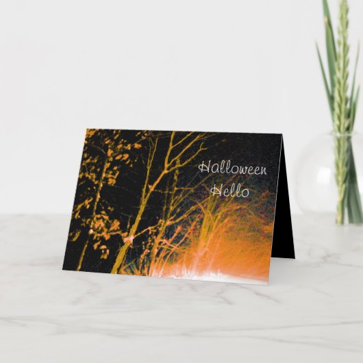 Carte Bonjour Halloween - (Devant)