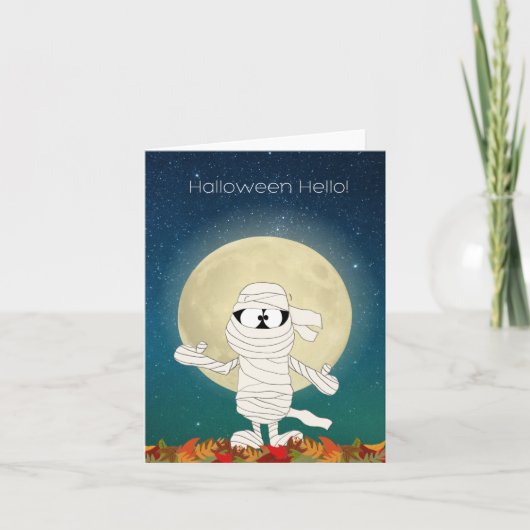Carte Bonjour Halloween (Devant)