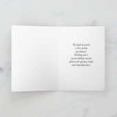 Carte Bonjour hiver Arbre de Noël en neige (Intérieur)