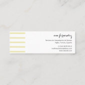 Carte Bonjour interprète traducteur professeur (Dos)