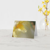 Carte Bonjour, iris ! (Fleur jaune)