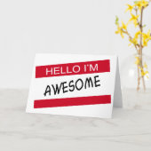 Carte Bonjour, Je Suffis (Fleur jaune)