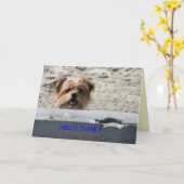 CARTE BONJOUR LÀ ! (Fleur jaune)