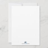 Carte Bonjour le monde - annonce de naissance avec photo (Dos)