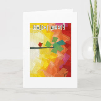 Carte Bonjour Leaf !