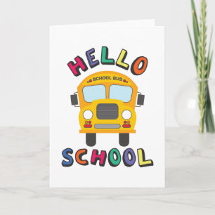 Carte Bonjour l'école