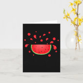 Carte Bonjour l'été Pastèque (Fleur jaune)