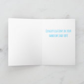 Carte Bonjour Little One Baby Boy Carriage Félicitations (Intérieur)