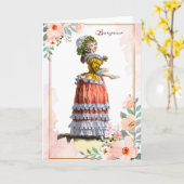 Carte Bonjour Marie Antoinette Amitié (Fleur jaune)