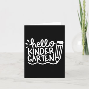 Carte Bonjour maternelle Étudiante Enseignante Bienvenue