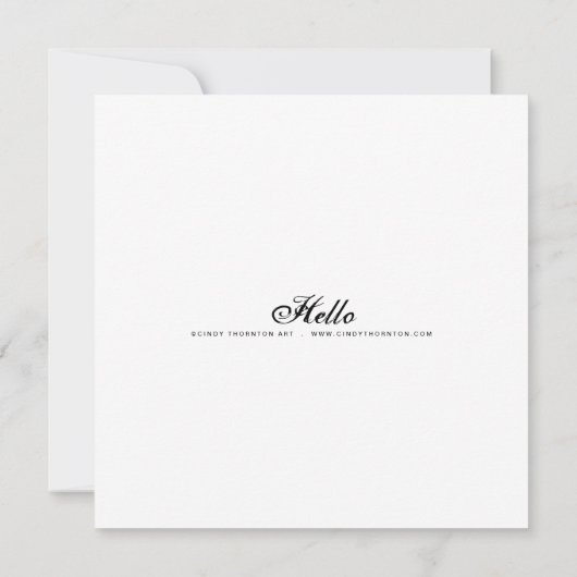 Carte Bonjour - Mini impression (Dos)