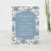 Carte Bonjour Mon Ami Blossoms Vintages (Devant)