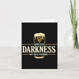 Carte Bonjour obscurité vieil ami bière irlandaise St. P