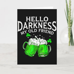 Carte Bonjour obscurité vieil ami bière irlandaise St. P