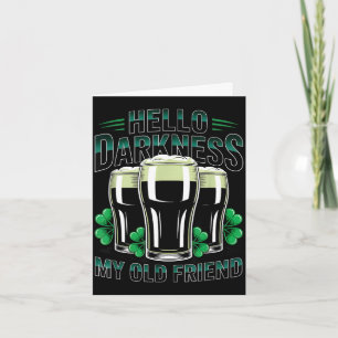 Carte Bonjour obscurité vieil ami joyeuse st patrick's d