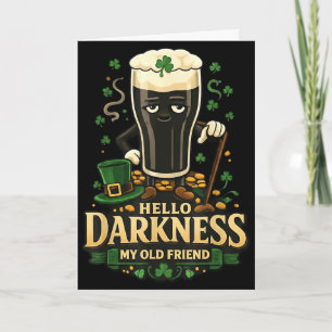 Carte Bonjour obscurité vieil ami st. patrick's day irla