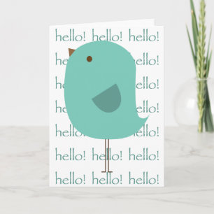 Carte Bonjour Oiseau