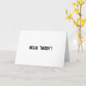 Carte Bonjour papa (Fleur jaune)