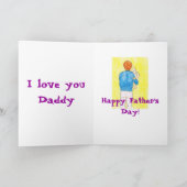 Carte Bonjour papa (Intérieur)