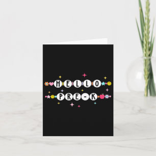 Carte Bonjour Pré-k Bracelets Amitié Retour À L'École Gr