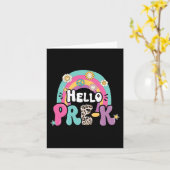 Carte Bonjour Pré-K Retour À L'École Enseignants Enfants (Fleur jaune)