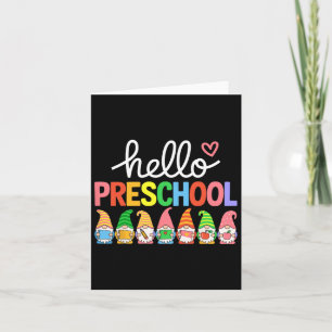 Carte Bonjour Préscolaire Gnomes 100e Jour De L'École En
