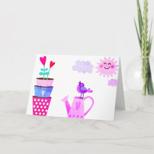 Carte Bonjour printemps