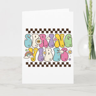 Carte Bonjour Printemps Vibes Fleurs Floraison Floral Pr