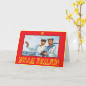 Carte Bonjour Sailor ! (Fleur jaune)