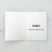 Carte Bonjour simple (Intérieur)