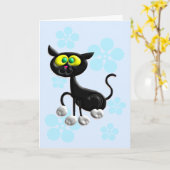 Carte Bonjour simple (Fleur jaune)